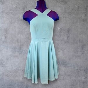 Lulus Forevermore Seafoam Skater Mini Dress Size Medium Women's M16